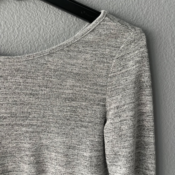 Open Back Grey Sweater - Picture 4 of 10